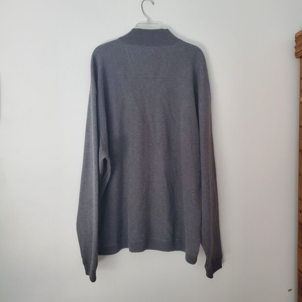 NWT Hathaway Sweater 1/4 Zip Pullover Gray Long Sleeve Size XXL NEW - Picture 3 of 8